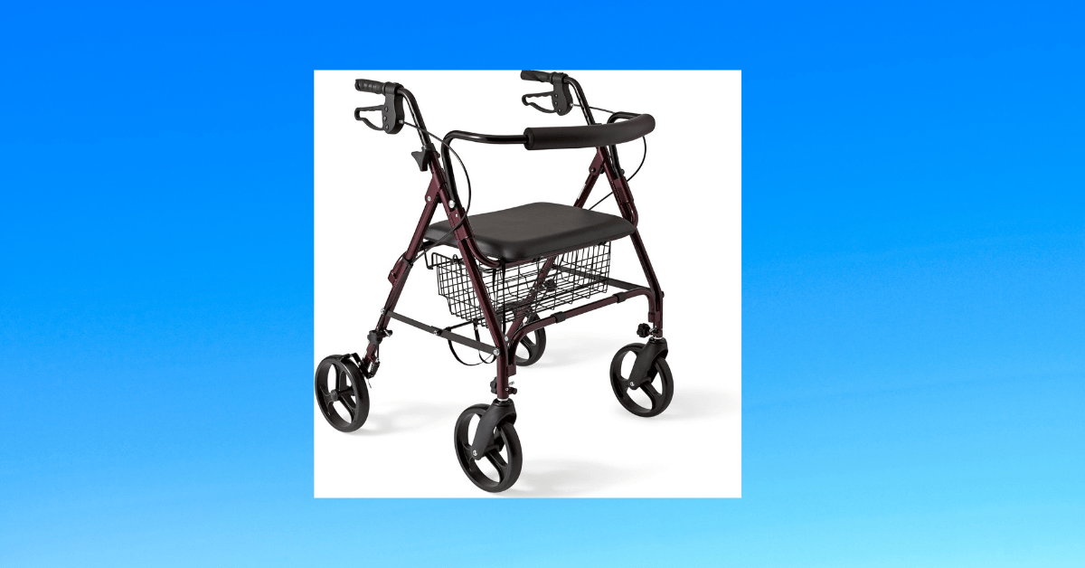 Affordable rollator walker with sturdy design and comfortable features