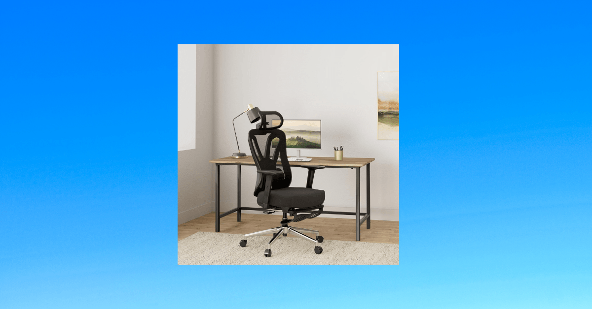 Affordable ergonomic office chair with adjustable lumbar support for comfort.