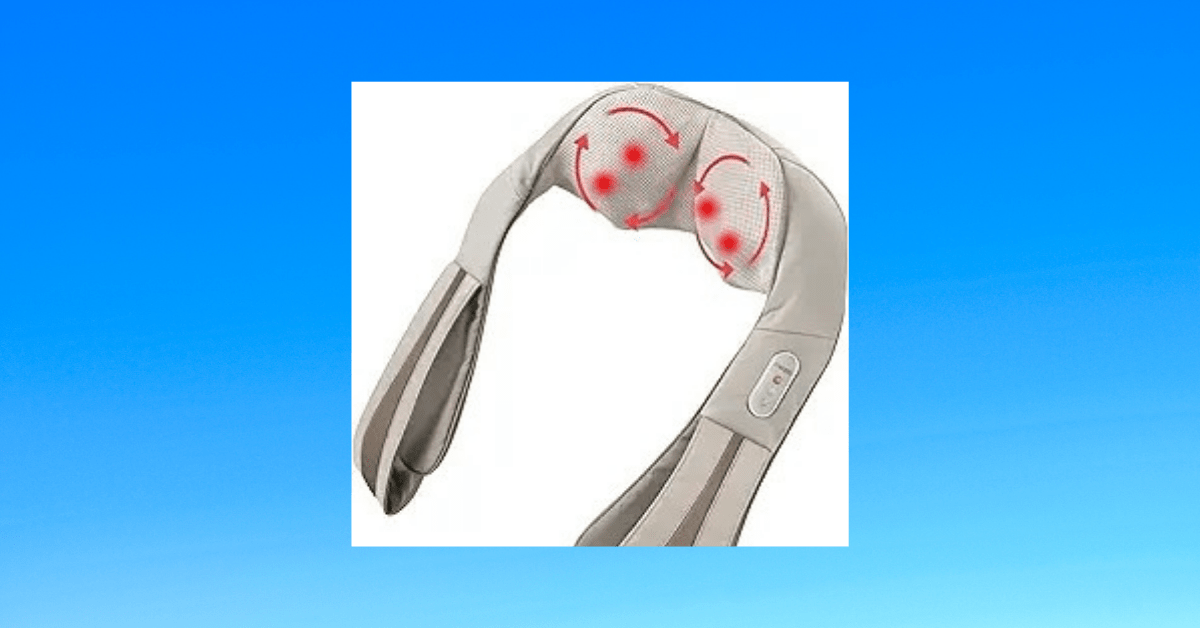 HoMedics Shiatsu Neck and Shoulder Massager providing soothing relief.